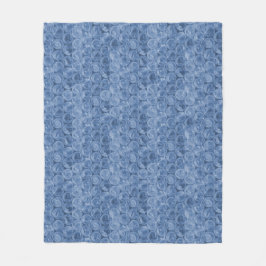 Manta Polar Envoltura de burbuja azul