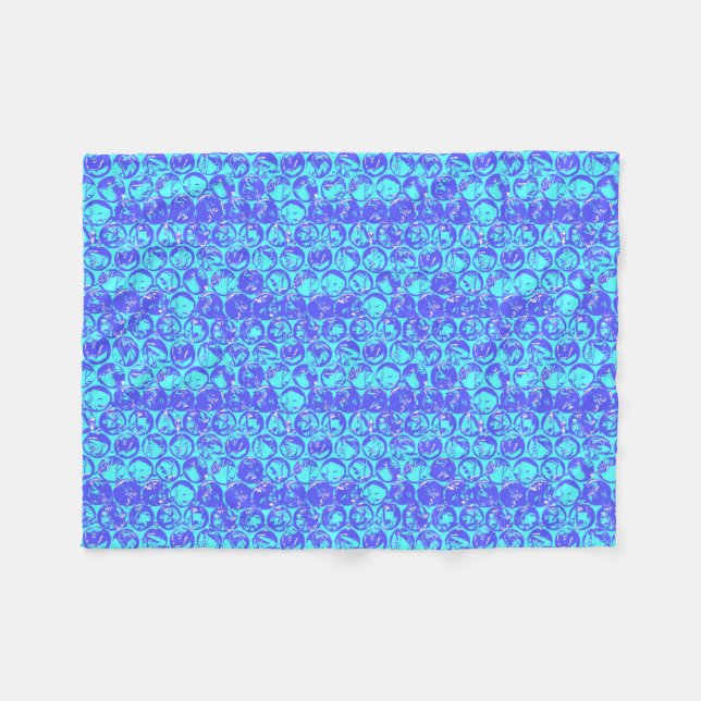 Manta Polar Envoltura de burbuja de arte pop (Frente (Horizontal))