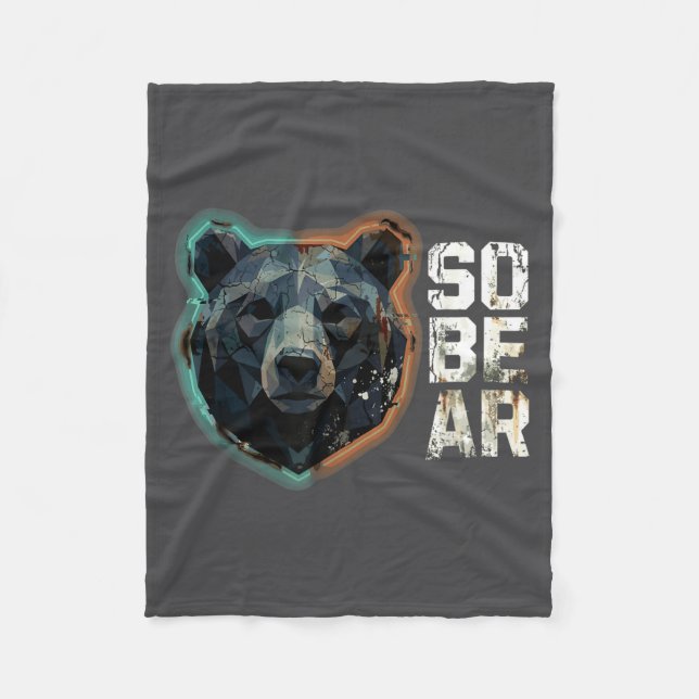 Manta Polar Epic Pun Sober Bear SoBear Recovery Sobriety (Anverso)