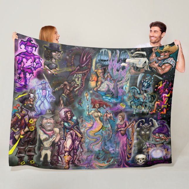 Manta Polar Epic Stories Fleece Blanket (In situ)