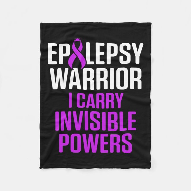 Manta Polar Epilepsia Conciencia Carry Epileptic Warrier Survi (Anverso)