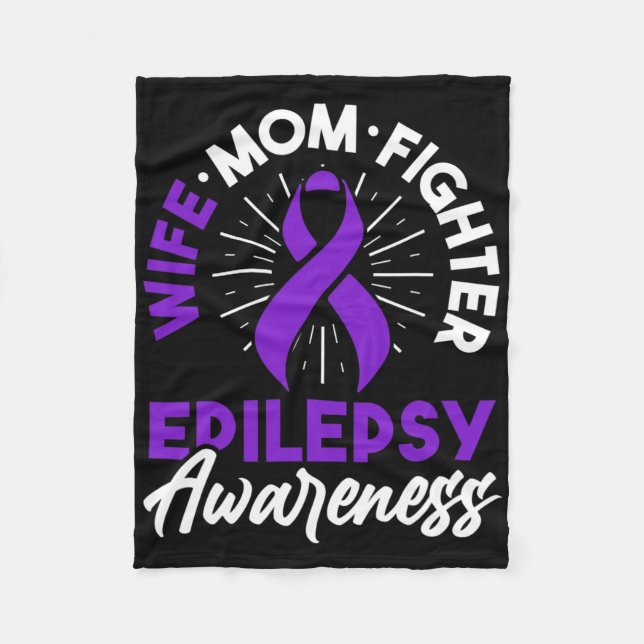Manta Polar Epilepsy Awareness Disease Fun Epileptic Warrior S (Anverso)