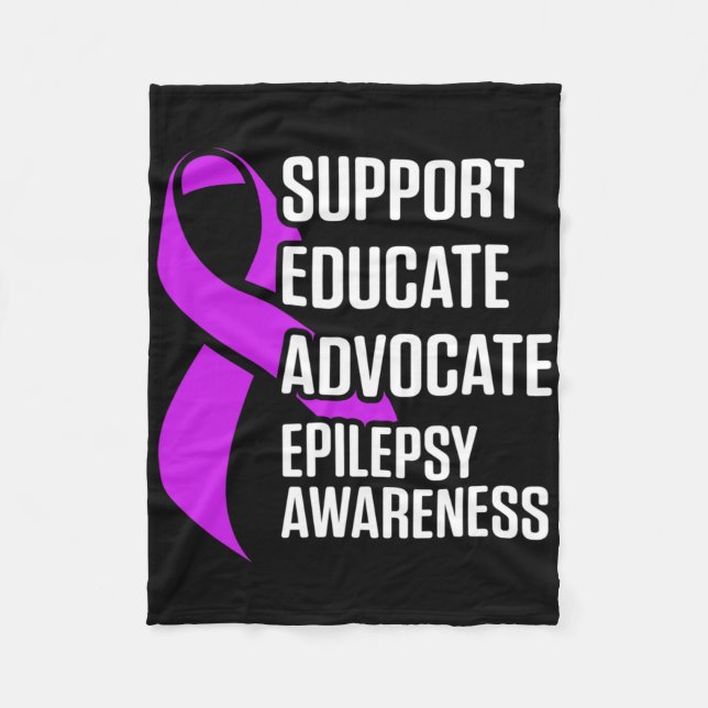 Manta Polar Epilepsy Awareness Educate Epileptic Warrior Survi (Anverso)