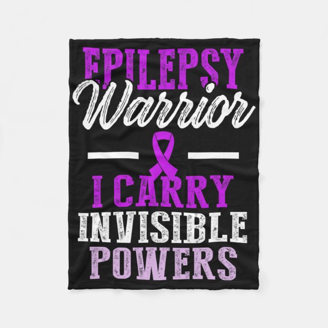 Manta Polar Epilepsy Awareness Epileptic Warrior Survivor 11  (Anverso)