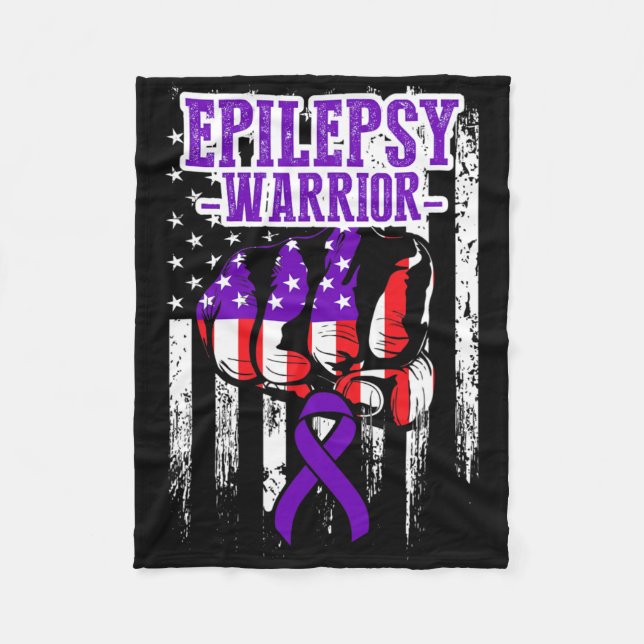 Manta Polar Epilepsy Awareness Epileptic Warrior Survivor 22  (Anverso)