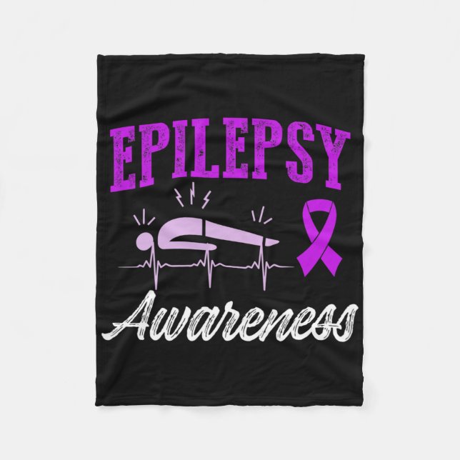Manta Polar Epilepsy Awareness Epileptic Warrior Survivor 25  (Anverso)