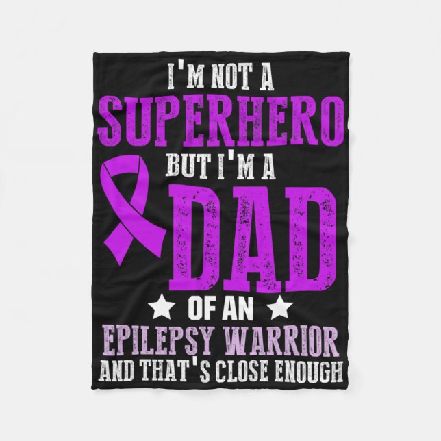 Manta Polar Epilepsy Awareness Epileptic Warrior Survivor 6  (Anverso)