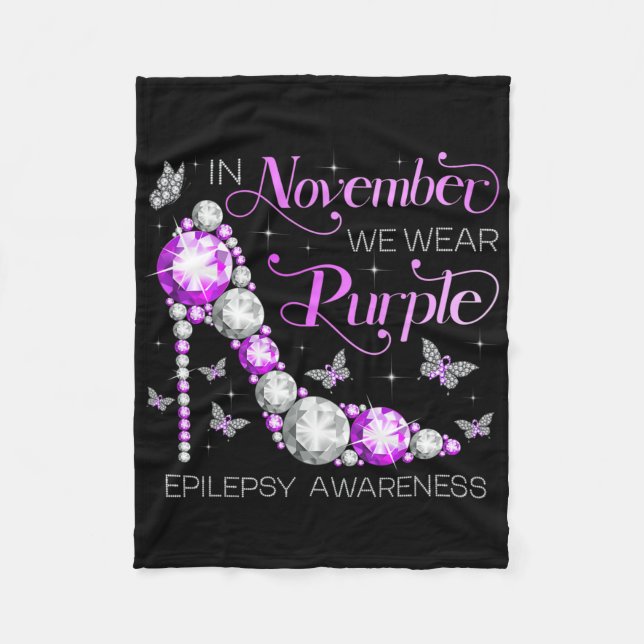 Manta Polar Epilepsy Awareness In November We Wear Purple Butt (Anverso)