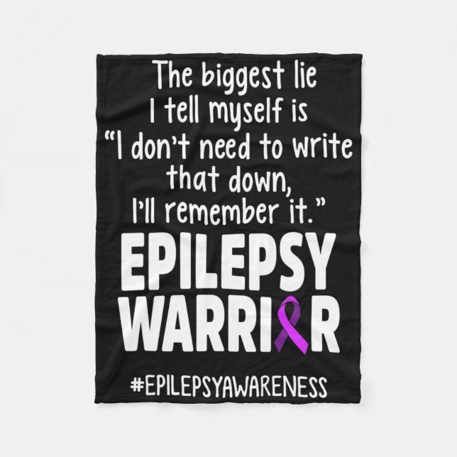 Manta Polar Epilepsy Awareness Write It Epileptic Warrior Surv (Anverso)