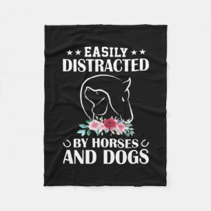 Manta Polar Equestrian Gift Easily Distracted By Horses