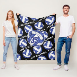 Manta Polar equipo blanco azul colores chicas me encanta el vo