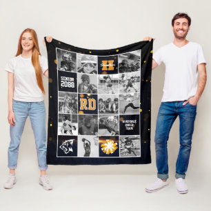 Manta Polar Equipo de Animadoras Senior Foto Personalizada Neg