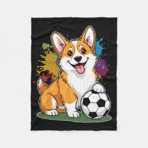 Manta Polar Equipo de Animales Deportivos de Fútbol de Perro C