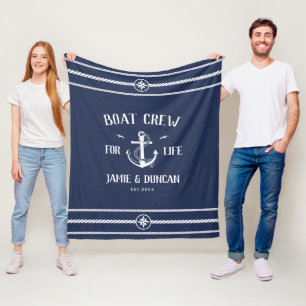 Manta Polar Equipo De Barco Para Vida Náutico Nombre Personal