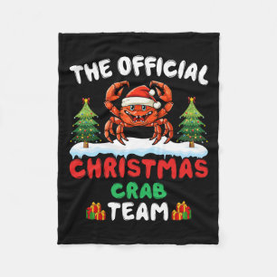 Manta Polar Equipo de cangrejo de navidades - Cangrejo usando