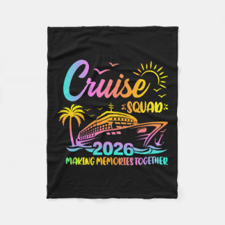 Manta Polar Equipo de crucero 2026 Amigos de la familia Vacaci