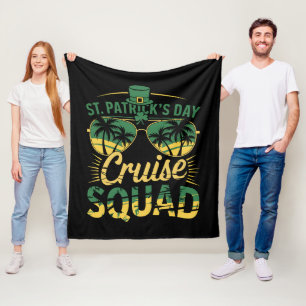 Manta Polar Equipo de crucero del día de San Patricio coincide