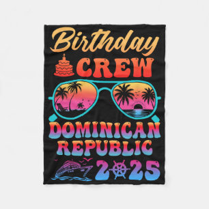 Manta Polar Equipo de cumpleaños de la República Dominicana Va