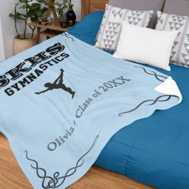 Manta Polar Equipo de Gimnasia - Negro - Fleece Med Blanket