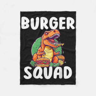 Manta Polar Equipo de Hamburguesa de Dinosaurio T-Rex Amantes 