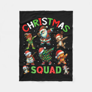 Manta Polar Equipo de Navidad Santa Dabbing Elfo Familia Ropa 