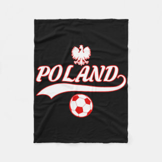 Manta Polar Equipo de Polonia Mundial Fan Fútbol 2018 Jersey C