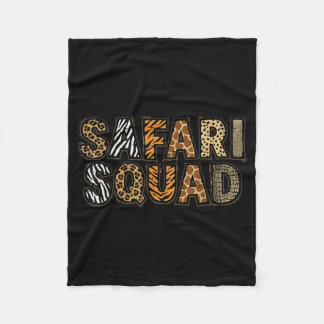 Manta Polar Equipo de safari estampado de animales para hombre
