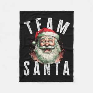 Manta Polar Equipo de Santa Navidades Graciosa Navidad Santa C