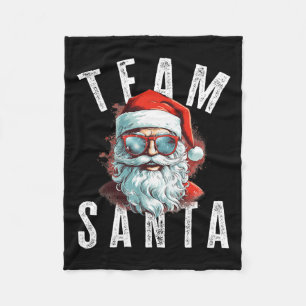 Manta Polar Equipo de Santa Navidades Graciosos Navidad Santa