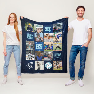 Manta Polar Equipo de Voleibol Senior Foto Personalizada Galax