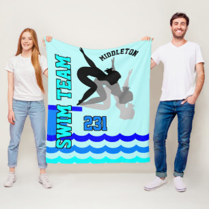 Manta Polar Equipo del salto del equipo de natación