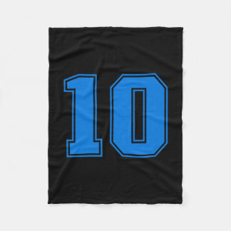 Manta Polar Equipo deportivo azul uni número #10 tri-blend pre