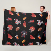 Equipo deportivo de fútbol con patrón de comida