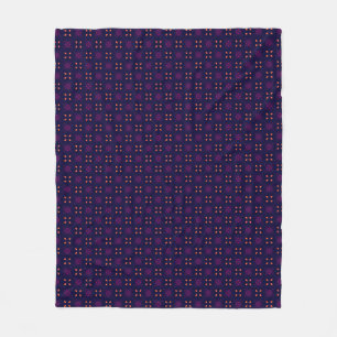 Manta Polar Equipo Deportivo Escolar Morado y Naranja