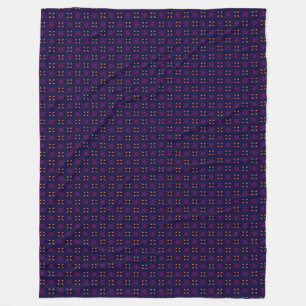 Manta Polar Equipo Deportivo Escolar Morado y Naranja
