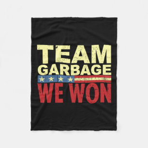 Manta Polar Equipo Garbyge We Won Team Garge Para Las Eleccion