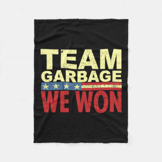 Manta Polar Equipo Garbyge We Won Team Garge Para Las Eleccion