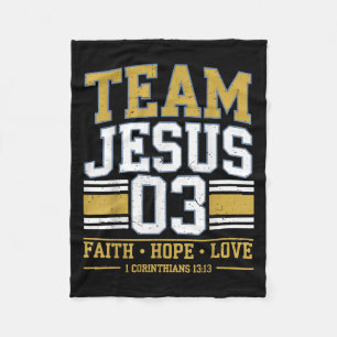 Manta Polar Equipo Jesús 03 Fe Cristiana Hombres Adolescente N