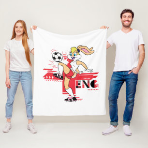 Manta Polar Equipo Lola Bunny Inglaterra Gráfico de Fútbol