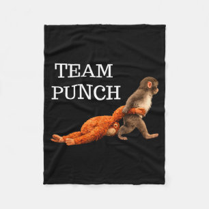 Manta Polar Equipo puñetazo bebé mono puñetazo tendencia meme