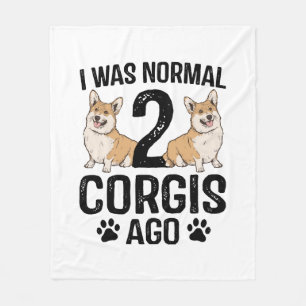 Manta Polar Era normal hace 2 Corgis Perro