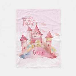 Manta Polar Eres el palacio amado en la nube rosa