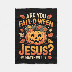 Manta Polar ¿Eres Jesús Otoño-ween Cristiano Calabaza de Hallo
