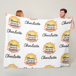 Manta Polar Eres Mi Sol. | Regalo sensorial para mamá |