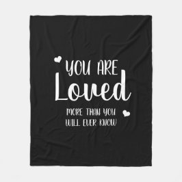 Manta Polar Eres Un Corazón Amado País Rústico Blanco Negro