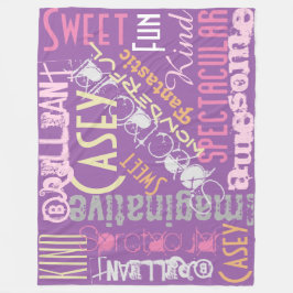 Manta Polar Eres un maravilloso nombre personalizado Palabras