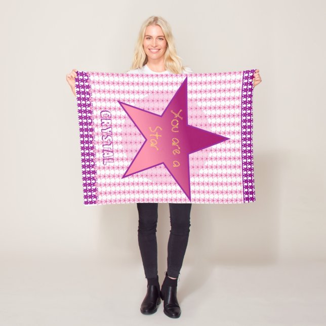 Manta Polar Eres Una Estrella Personalizada Bebé (In situ)