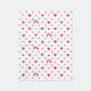 Manta Polar Eric Carle Patrón de puntos de San Valentín Cora