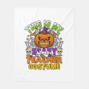 Manta Polar Es Disfraz De Maestro Espantoso Haloween Bruja Cal