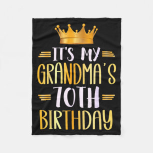 Manta Polar Es el 70 cumpleaños de mi abuela Feliz 70 años _